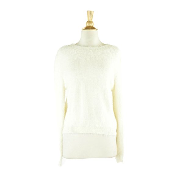 Graffiti Cropped Sweaters MED Ivory - Picture 1 of 2